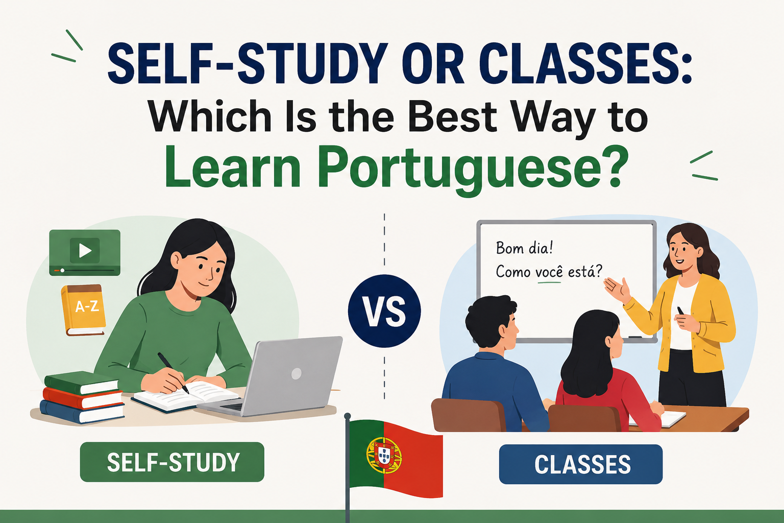 Self-Study or Classes: Which Is the Best Way to Learn Portuguese?