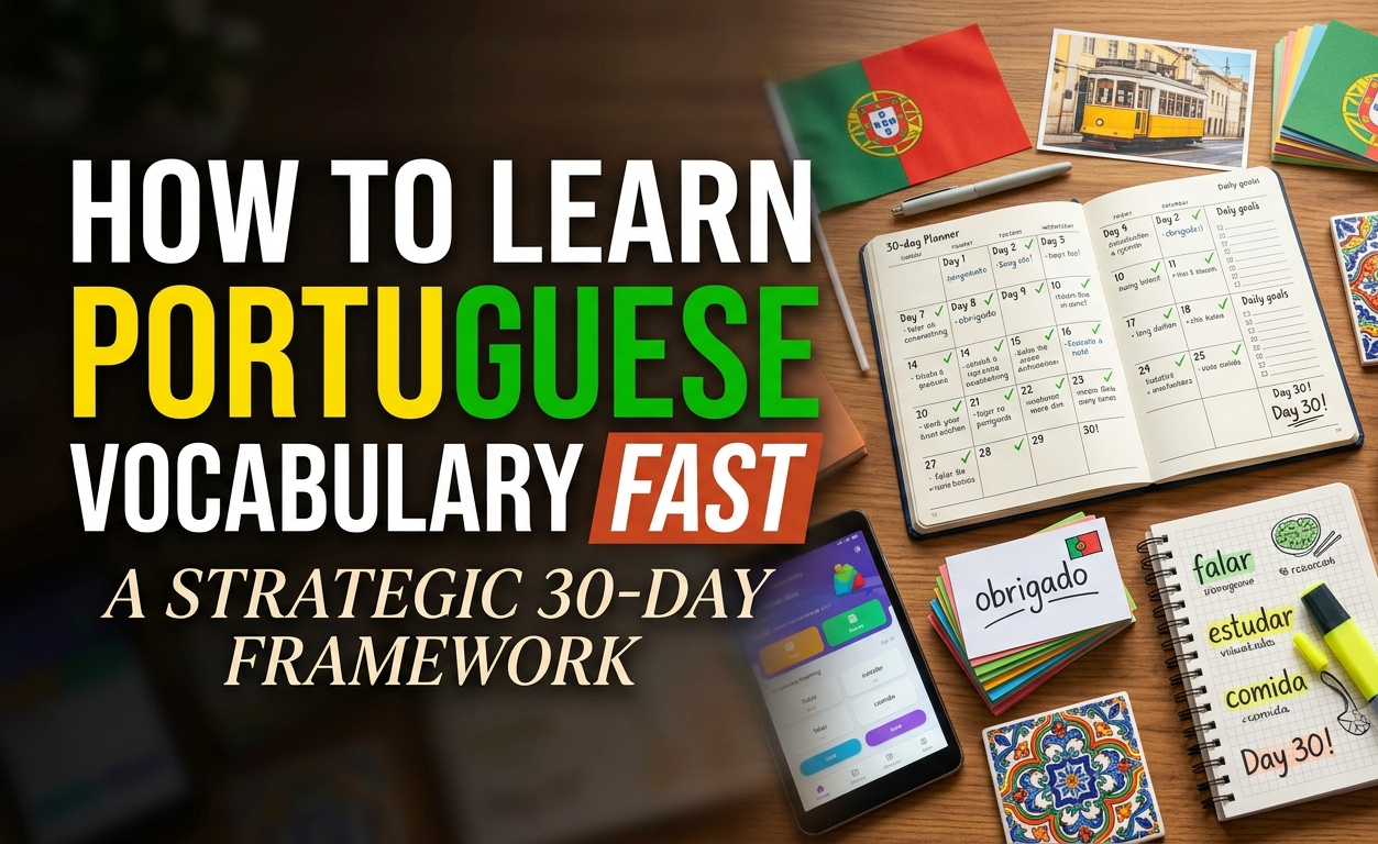How to Learn Portuguese Vocabulary Fast: A Strategic 30-Day Framework